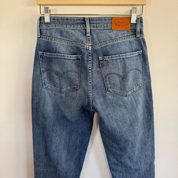 Levi's 721 High Rise Skinny Jeans Blue Denim Womens Size 27 - Picture 7 of 9